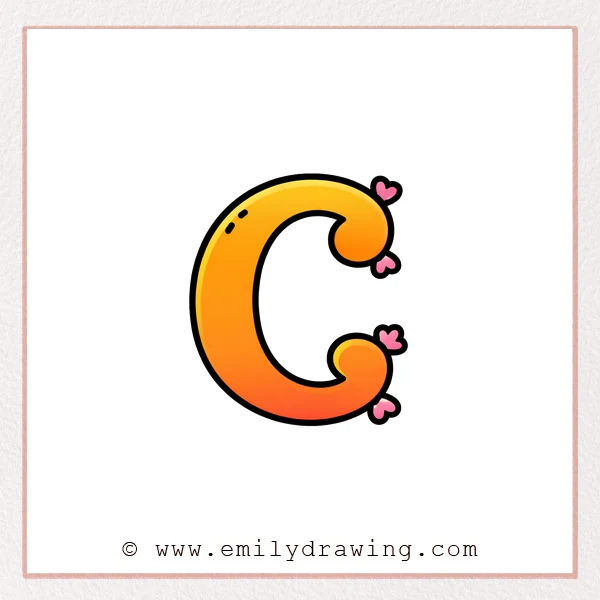 Preview of Fancy Letter C drawing